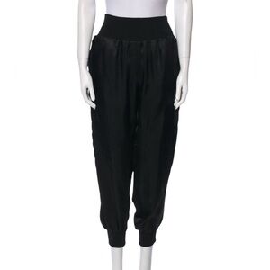 Cinq à Sept Black Satin Giles Cargo Pant